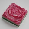 Роза квадратная — форма пластиковая для мыла