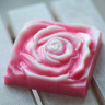 Роза квадратная — форма пластиковая для мыла