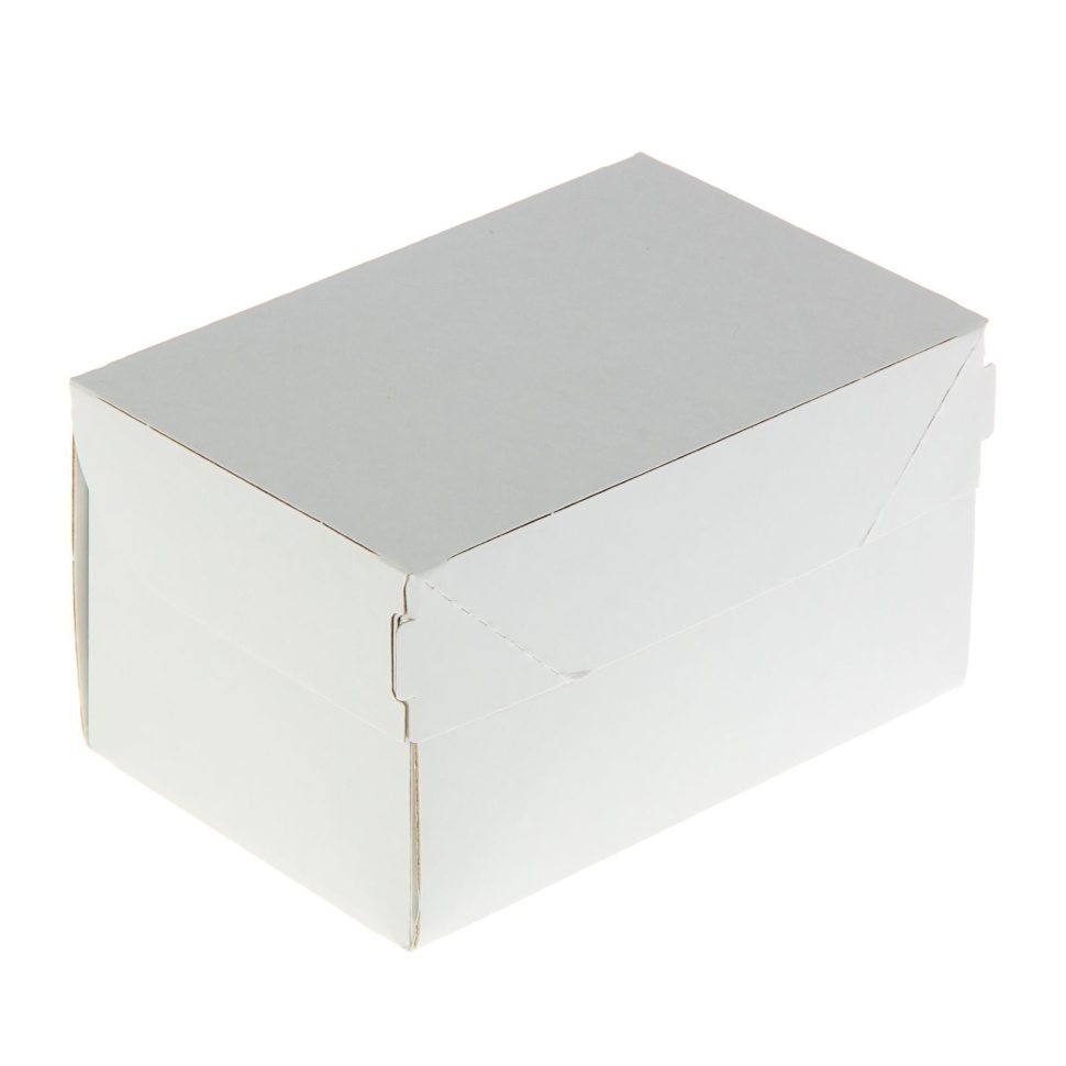 Коробочка белая с неразъемной крышкой (15*10*8,5 см)