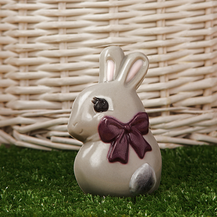 Кролик с бантом — форма пластиковая для мыла