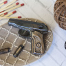 Пистолет Макарова с пулями — форма пластиковая для мыла
