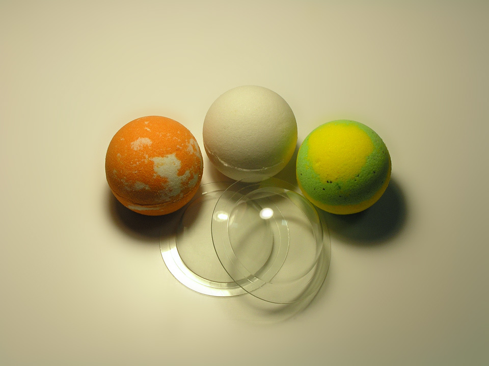 Сфера средняя (2 половинки) — форма пластиковая для бомбочек для ванной