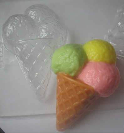 Мороженое — форма пластиковая для мыла