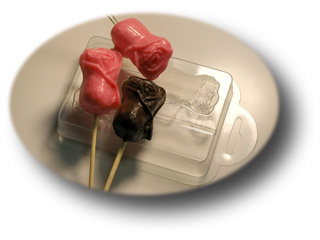 Бутон розы — форма пластиковая для шоколада