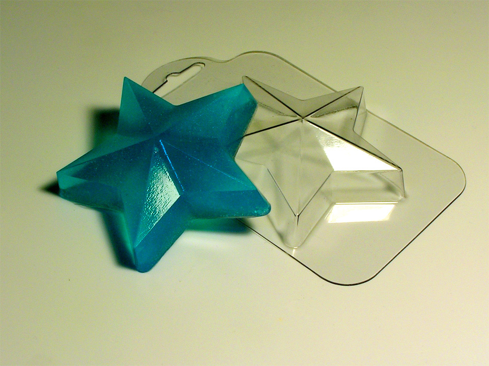 Звезда — форма пластиковая для мыла
