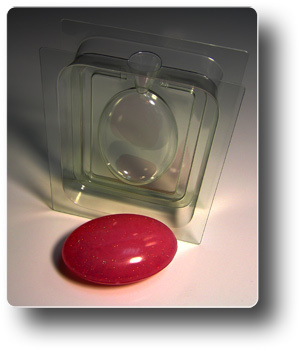 3D Овал, сторона А — 3D форма пластиковая для мыла