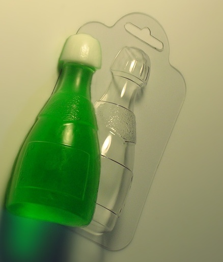 Шампанское — форма пластиковая для мыла