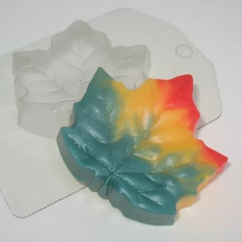 Лист/Клен — форма пластиковая для мыла