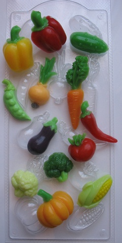 Овощное ассорти — форма пластиковая для шоколада