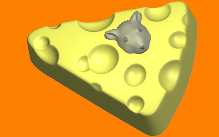 Мышка в сыре — форма пластиковая для мыла