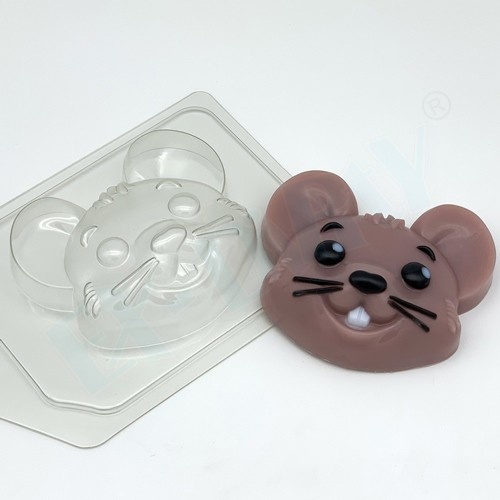 Мышь/Мультяшная голова — форма пластиковая для мыла