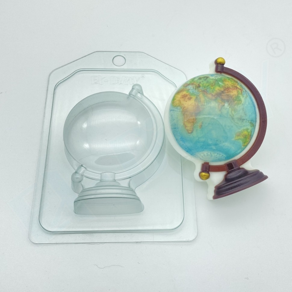 Глобус - форма пластиковая для мыла.