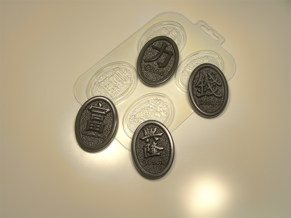Медальоны желаний №1 — форма пластиковая для шоколада